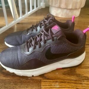Deep burgundy/pink Nikes